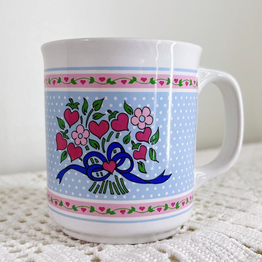 Vintage Giftco Bouquet Coffee Mug